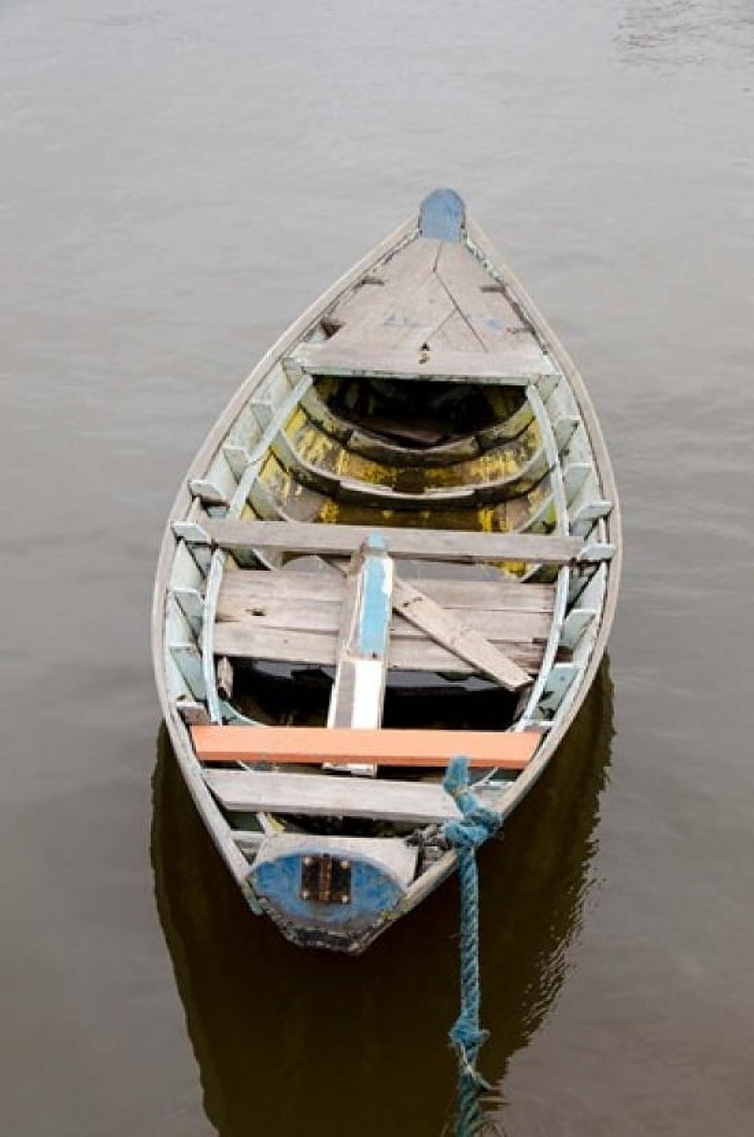 Lone wooden boat Santarem Rio Tapajos Brazil Amazon Canvas Art - Cindy Miller Hopkins DanitaDelimont (24 x 36)