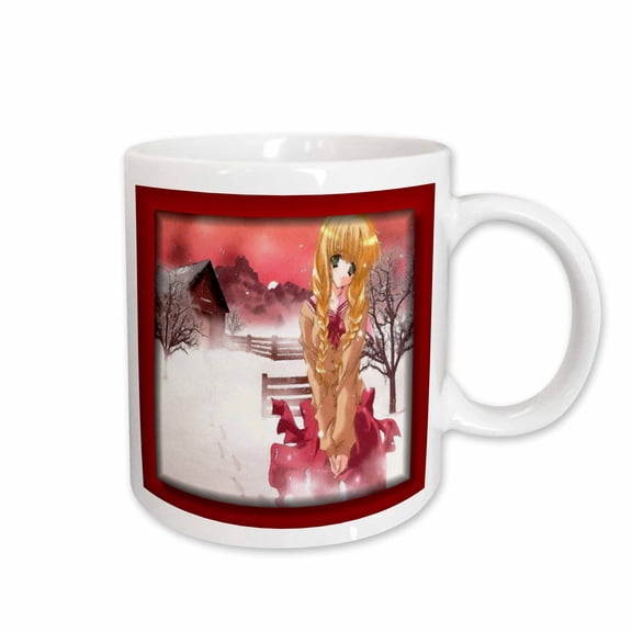 3drose, Lonely Anime, 15oz Mug