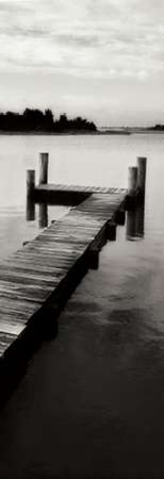 Lonely Dock VI Panel Canvas Art - Alan Hausenflock (12 x 36)