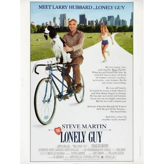 Lonely Guy The Movie poster Metal Sign 8inx 12in Print on Metal 8x12 Square Adults Best Posters