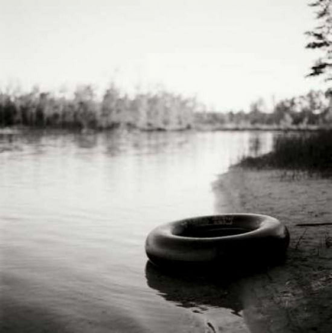 Lonely Inner tube Canvas Art - Bob Stefko (24 x 24)