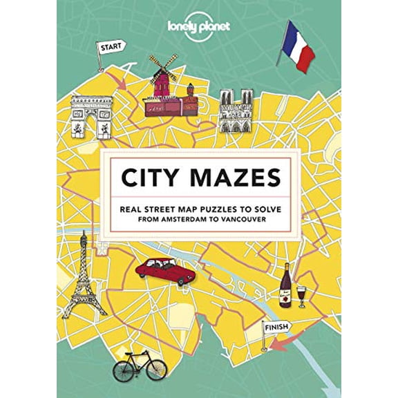 Pre-Owned City Mazes: Real Street Map Puzzles to Solve from Amsterdam to Vancouver (Lonely Planet) Paperback