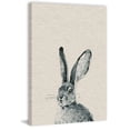 thumbnail image 1 of Lonely Rabbit Painting Print on Wrapped Canvas, 1 of 7
