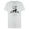 thumbnail image 1 of Lonely Wolf Alaska State T-Shirt Men -Image by Shutterstock, Male Small, 1 of 2