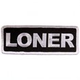 thumbnail image 1 of Loner Iron-on Patches - Embroidered Artwork Sew-on Applique Patch, 4" x 2", 1 of 1