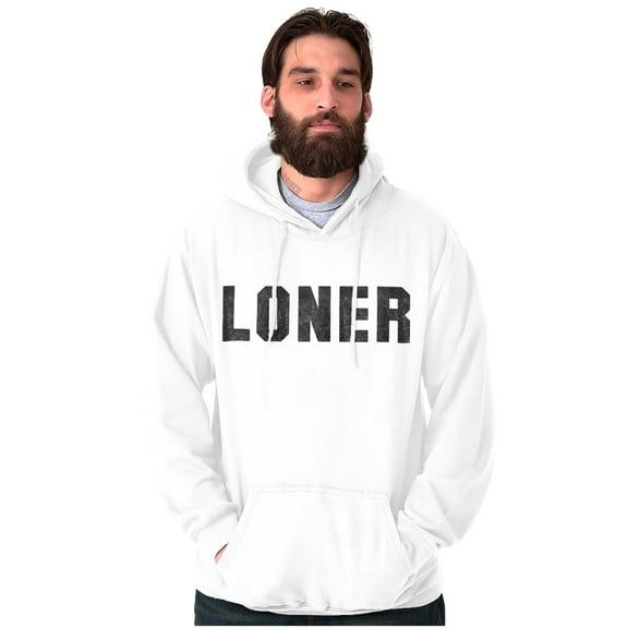 Loner Simple Anti Social Statement Hoodie Sweatshirt Women Men Brisco Brands X