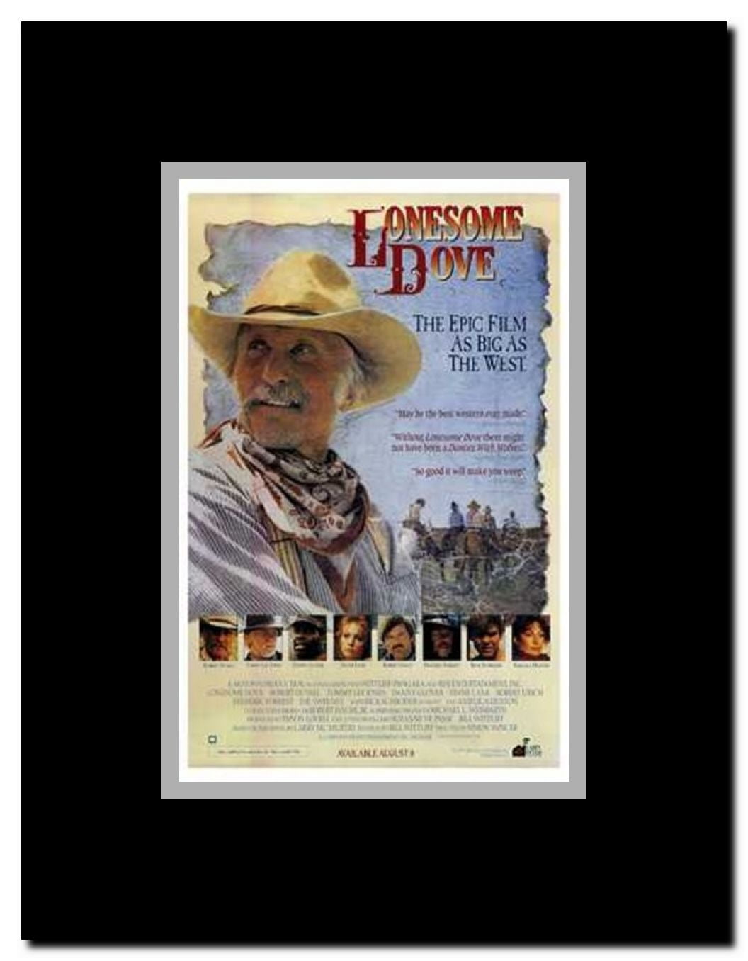 Lonesome Dove Framed Movie Poster