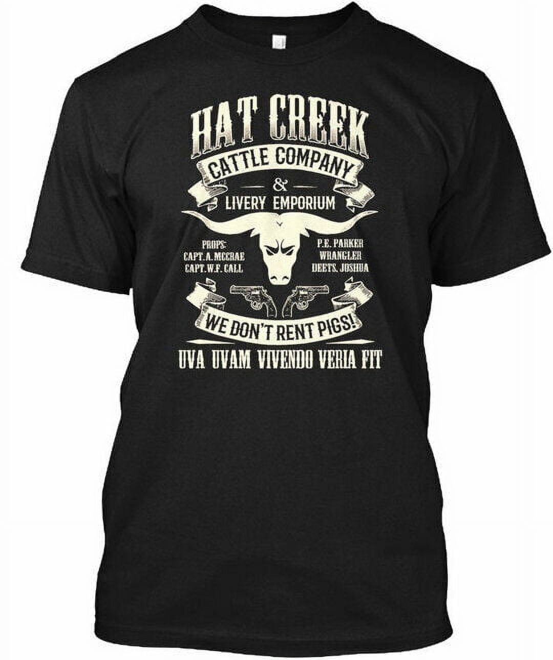 Lonesome Dove Hat Creek Cattle Company T & TShirt Made in the USA Size