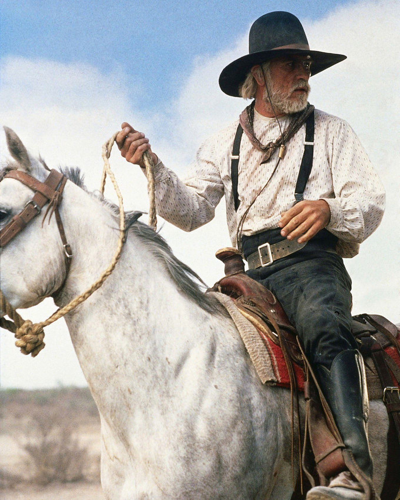 Lonesome Dove Tommy Lee Jones Portrait On Horse 24X36 Classic Hollywood