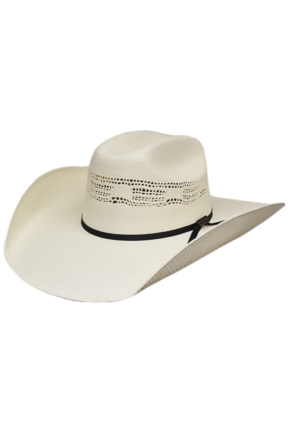 Lonestar Cool Max Bangora Truman Cowboy Hat Width 4.5 Inch Brim Cream 6 3/4 Size