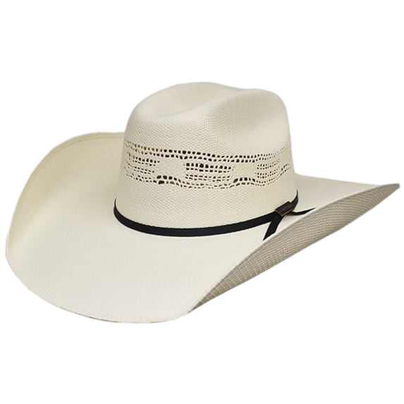 Lonestar Cool Max Bangora Truman Cowboy Hat Width 4.5 Inch Brim Cream 7 1/4 Size