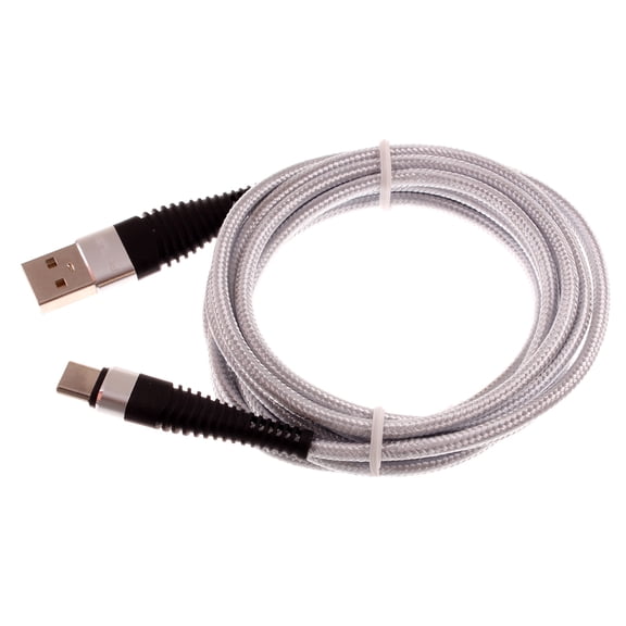 Long 10ft USB-C Cable for TCL 50 XL 5G/XE 5G/LE - Charger Cord Type-C Power Wire Braided