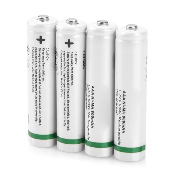 Long 3A NiMH Rechargeable Batteries 1.2V 800mAh 1000 Cycles Low SelfDischarge Technology