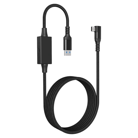 Long 5m USB C VR Cable with Charging Port for 4 SteamVR