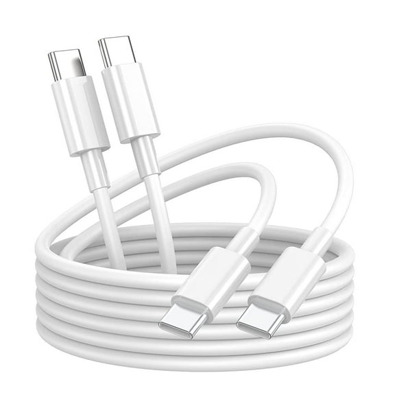 Long 6.5ft 2-Pack USB C to USB C Fast Charging Cable,60W Charger Cord