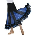 thumbnail image 1 of Long A-line Modern Dance Practice Ballroom Clothes Skirts Gown Practice Skirts, 1 of 3
