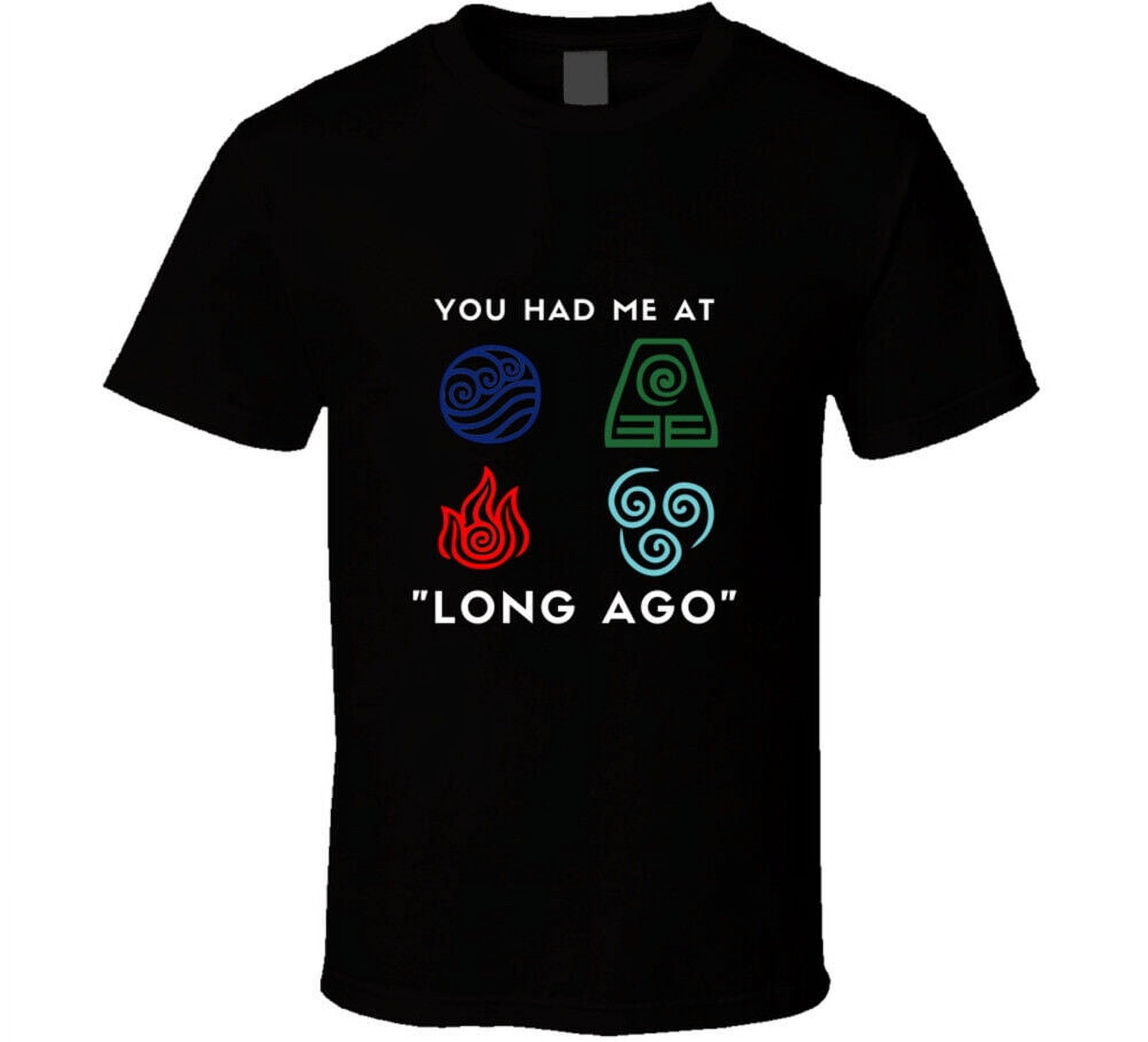 Long Ago Avatar The Last Airbender Intro Aang Katara T Shirt