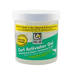 Long Aid Curl Activator Hair Styling Gel Extra Hold, 15oz., Moisturizing, Unisex
