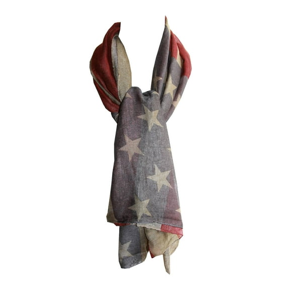 Long American Flag Square Scarf 2 PACK, Olive