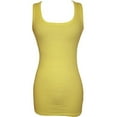 thumbnail image 1 of Long And Lean Ribbed Cotton Tank Top Junior Plus Size, 1 of 1