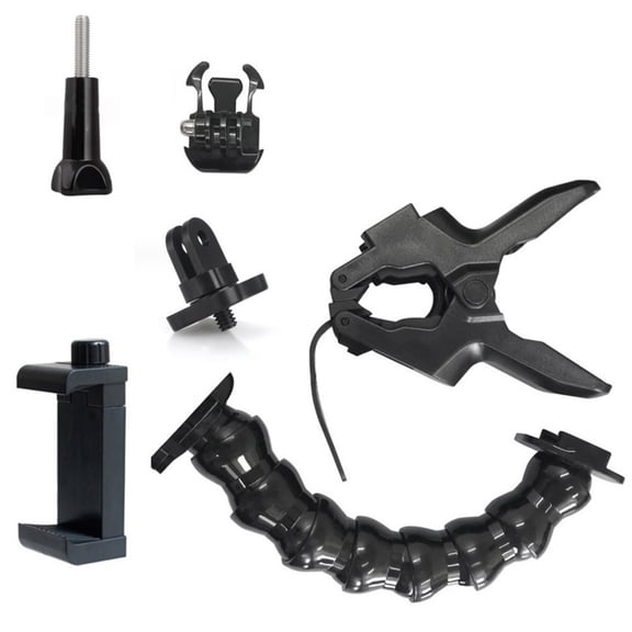 Long Arm Clip Clamp Mount Camera Accessories Flexible Clamp Mount Gooseneck Mount Gooseneck Stand for Action Camera