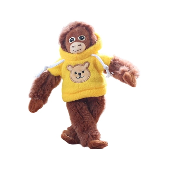 Long Arm Gorilla Plush Stuffed Animal, Cute Soft Monkey Hugging Doll, Hanging Ape Plushie for Cuddling and Decoration