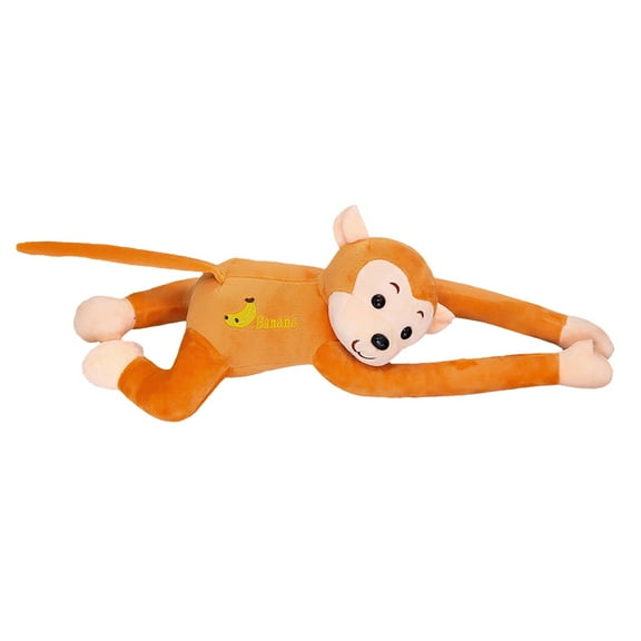 Long Arm Hanging Monkey Stuffed Animals,Curtain Monkey Plush Toy Birthday Xmas Gift for Kids, Washable Stuffed Animal for Kids' Bedroom Decor & Sensory Play -17 INCH