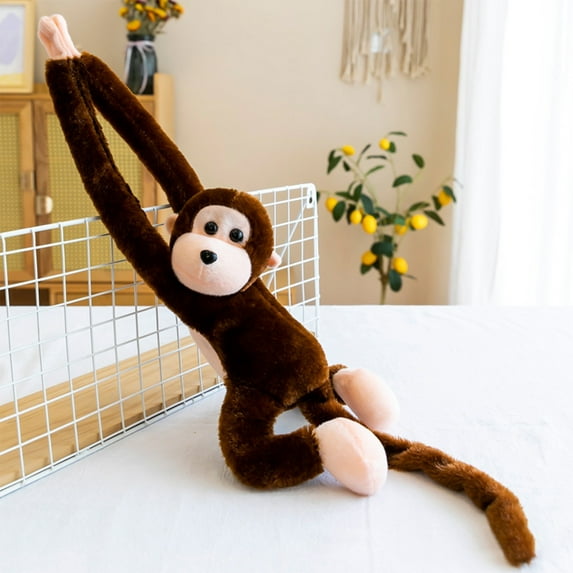 Long Arm Hanging Monkey Stuffed Animals,Curtain Monkey Plush Toy Birthday Xmas Gift for Kids (23.6 Inch)