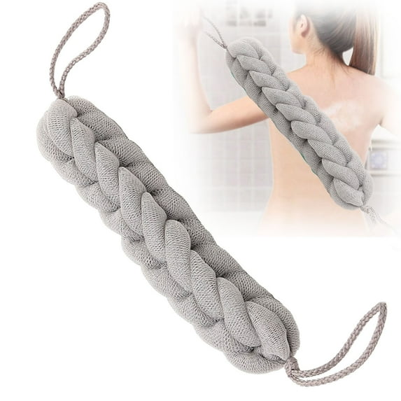 Long Back Sponge - Shower Mesh Sponge with Rope Handles, Exfoliating Body Scrub Loofah for Men & Women, Deep Clean for Back & Body(1pc)