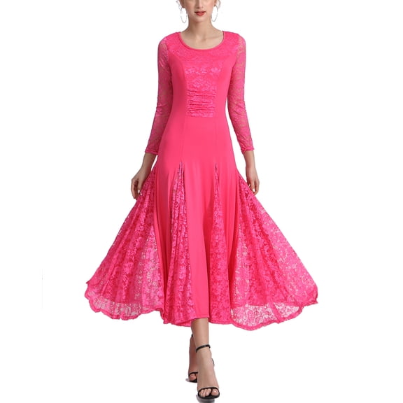 Long Ballroom Smooth Flamenco Fashion Waltz Modern Dance Dresses Clothes Cheap