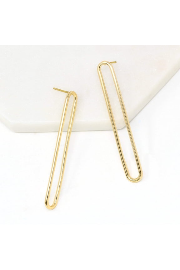 Long Bar Drop Earring