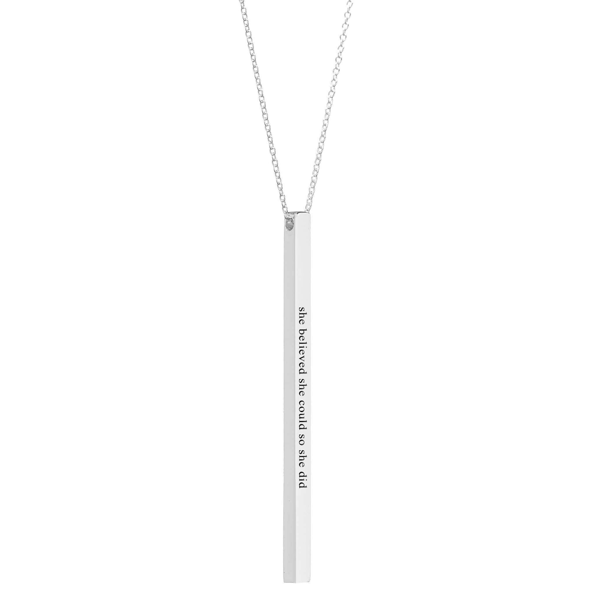 Long bar clearance necklace