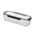 thumbnail image 1 of Long Bar Refrigerator Storage Cabinet Food Grade Storage Box with Drain Frame, 1 of 6