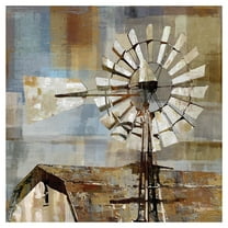 Long Barn Windmill by Mark Chandon Windmill Canvas Art