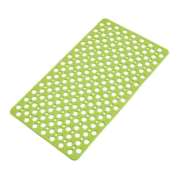 Long Bathtub Mat | TPE Non-Slip Bath Mat with Suction Cups | Multi-Hole Leak-Proof Design | Anti-Fall Safety Mat for Shower & Bathroom | 43x75cm