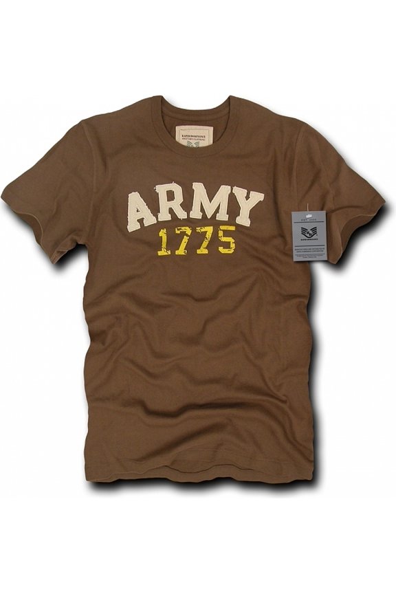 Rapid Dominance R51 - Applique Military T - Shirts, Tees-Army Brown-S
