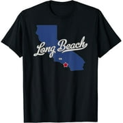 Long Beach California CA Map T-Shirt