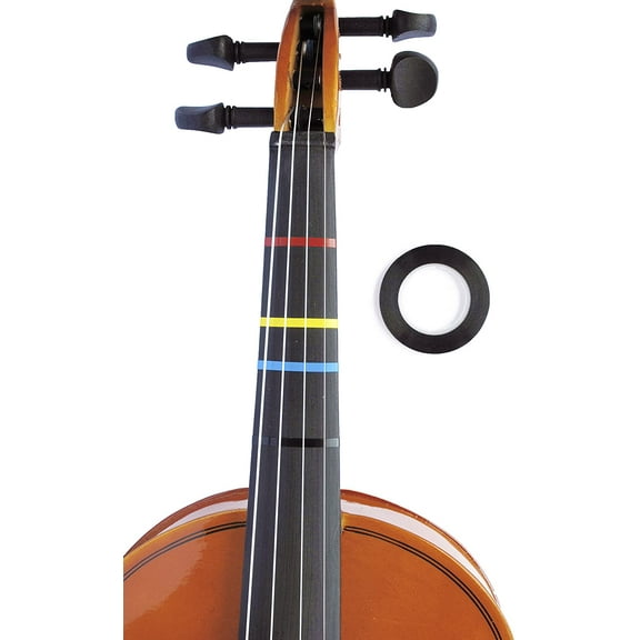 Long Beach Music Violin Fingerboard Tape, Acid-Free Adhesive, Black, 300" x 1/8" Per Roll
