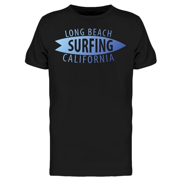 Long Beach Surfing California T-Shirt Men -Image by Shutterstock, Male x-Large