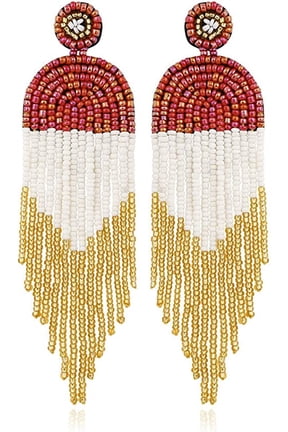Golden Tassel Dangle Drop Earrings - J.S Jewellery Store PK Golden Tassel Dangle Drop Earrings - J.S Jewellery Store PK