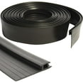 Long Black Vinyl Adjustable Width Bug Screen Door Bug Seal & Draft Stopper Draft & Insect