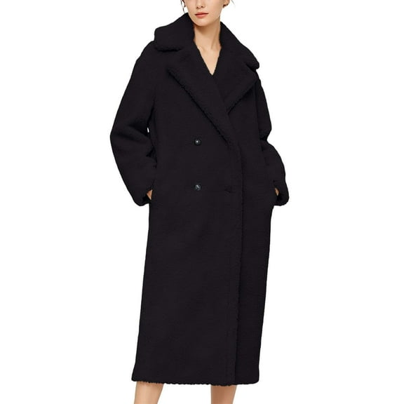 Long Blend Trench Coat Classic Warm Winter Overcoat With Pockets For Outerwear Fashion Elegant Double Design winter clothing for women