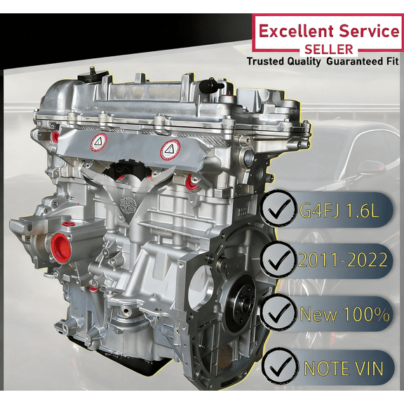 G4FJ 1.6L Long Block Engine Assembly For 2011-2022 Hyundai Elantra Sonata i30 Kia Optima Soul