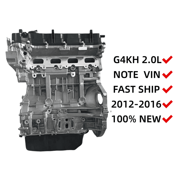 G4KH 2.0T Long Block Engine Assembly For 2012-2016 Hyundai Santa Fe Kia Optima Soul Sportage Turbo