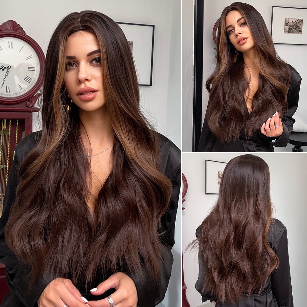 Long-Blonde-Brown-Wig-for-  display picture 1