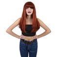 thumbnail image 1 of Long Bob Wigs Collections | Fancy Party Event Ready Halloween Wigs | Premium Breathable Capless Cap, 1 of 27