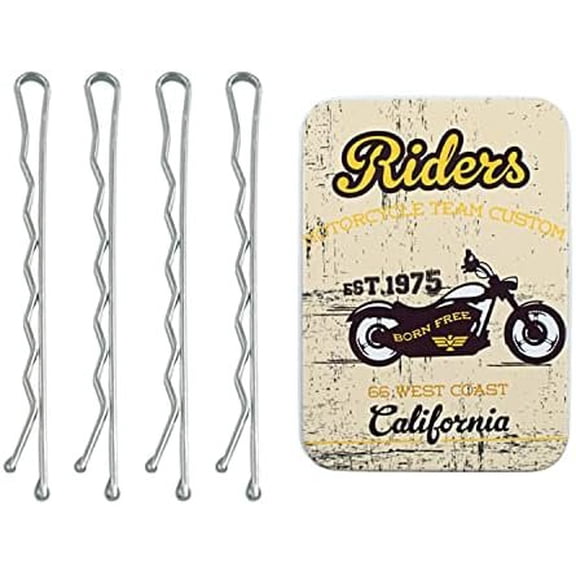 Long Bobby Pins 2.75 Inch Hair Pins with Cute Case, 100 CT Bobby Pins for Buns, Hair Pins for , Girls and Women, for Hair Types ()