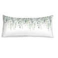 thumbnail image 1 of Long Body Pillow Cover/Case with Hidden Zipper, Sage Green Watercolor Eucalyptus Leaves Pattern Printed, 20x54 inches, 1 of 7
