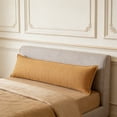 thumbnail image 1 of Long Body Pillow, Yellow Rectangular Cushion for Sofa Backrest, Bed, Living Room Decor, Hugging Pillow with Removable Washable Cover, Supportive and Cozy, 1 of 6