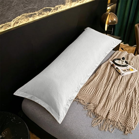 Long Body Pillowcase Satin Waterproof Pillow Cover Soft Cooling Body Pillow Case Comfortable Sleep Cover, Breathable Durable Protective Pillowcase, For Couple Bedroom Home Rest Use